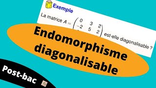 Comment montrer quun endomorphisme est diagonalisable [upl. by Eelirem]