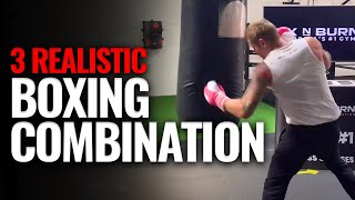 3 Realistic Boxing Combinations you Should Practice [upl. by Doll]