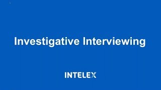 Investigative Interviewing Tips [upl. by Cynera]