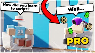 How pro Roblox developers learnt to script [upl. by Guglielma873]