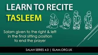 Salah Series 413  Learn to Recite Tasleem  How to end Salah Prayer  Madrasahcouk [upl. by Asamot817]