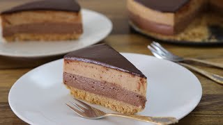 NoBake NutellaPeanut Butter Cheesecake Recipe [upl. by Adiehsar567]