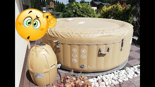 Jacuzzi ogrodowe dmuchane Bestway LayZSpa Palm Springs  montaż [upl. by Egoreg]