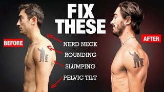 How to Fix Your Posture in 4 Moves PERMANENTLY [upl. by Kola]