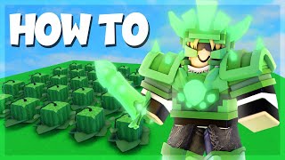 How to make a MASSIVE Farm in Roblox BedWars [upl. by Brina]