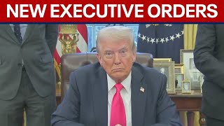 President Trump signs new executive orders [upl. by Vevay447]