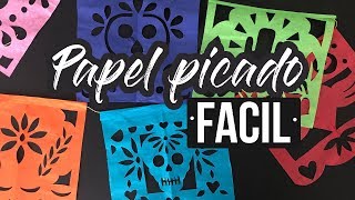 COMO HACER PAPEL PICADO [upl. by Sida]