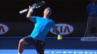 Djokovics Brilliance Frustrates Fognini  2014 Australian Open [upl. by Yentyrb]