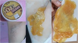 HOW TO Wax ArmPit Hair Removal Honey Cold Wax by Esme Organics [upl. by Kiefer]