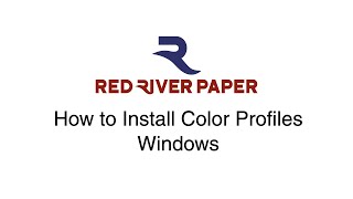 How to Install ICC Color Profiles Windows [upl. by Latrice601]