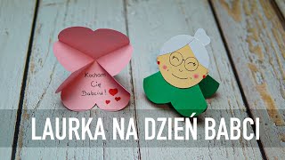 LAURKA NA DZIEŃ BABCI JAK ZROBIĆ LAURKĘ DIY [upl. by Aiyt842]