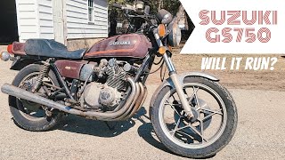 Neglected 1978 Suzuki GS750 Will it run [upl. by Enitselec]