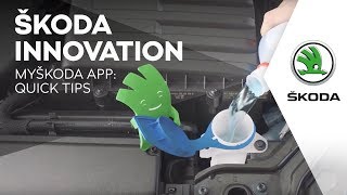 ŠKODA INNOVATION MyŠKODA App quick tips [upl. by Ruenhs]