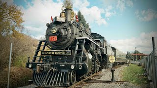 This STEAM TRAIN runs on ACTIVE TRACKS in Canada [upl. by Friend]