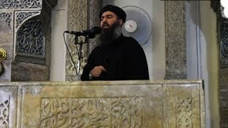 Video Purportedly Shows Extremist Leader in Iraq [upl. by Essirahc824]