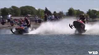 Snowmobile on Water Racing [upl. by Giglio]