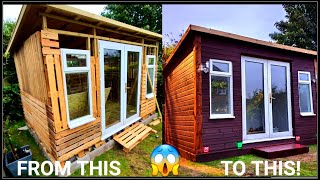 DIY Pallet Summer House Build  Pallet Shed  Man Cave [upl. by Farro481]