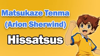 Matsukaze Tenma Arion Sherwind  All Hissatsus [upl. by Rockwood]