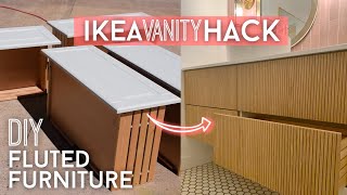 IKEA Hack  DIY Fluted Furniture  Furniture Makeover [upl. by Pearlman]