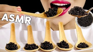 ASMR Sturgeon CAVIAR Edible Spoons 캐비어 먹는숟가락 먹방 Eating Sounds Mukbang  MINEE EATS [upl. by Hayyifas238]