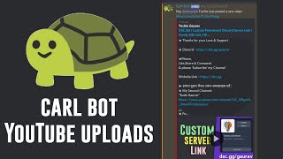 Carl bot Auto Notification YouTube Discord  Upload  Live Ping  Techie Gaurav [upl. by Madra]