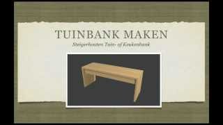 Steigerhouten Tuinbank Maken [upl. by Secnarf648]