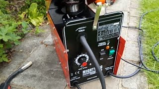 Using my Gasless MIG Welder [upl. by Eceirtal]