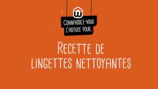 Recette lingettes nettoyantes écologiques  DIY [upl. by Nnyltak92]