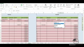 Zarządzanie budżetem domowym  arkusz Excel [upl. by Zusman529]