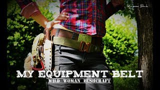 My Equitment Belt  Wild Woman Bushcraft  Vanessa Blank  Bushcraft amp Survival [upl. by Fatimah]