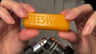 ASMR Beeswax Tapping amp Scratching No Talking [upl. by Mlehliw]