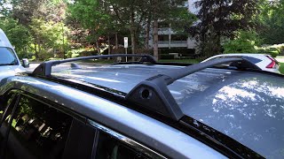 Toyota RAV4 20192025 Roof Rack  Crossbars Installation [upl. by Aicekan231]