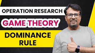 Game Theory  Game Theory Dominance Rule  Operation Research [upl. by Odlanyar]