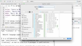 Intro to R Markdown 1 [upl. by Smaj138]
