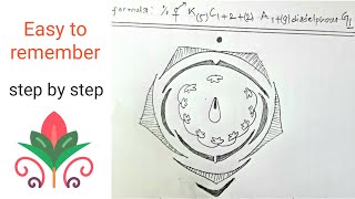 How to draw floral diagram of Fabaceae  Papilionaceae  Pisum sativum  Most easy way [upl. by Adnoluy73]