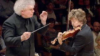 Brahms Violin Concerto  Tetzlaff · Rattle · Berliner Philharmoniker [upl. by Arsuy]