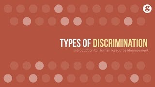 Types of Discrimination [upl. by Aisnetroh]