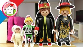 Playmobil en francais La famille Hauser dans 4 styles d´Halloween  La famille Hauser [upl. by Jimmy]