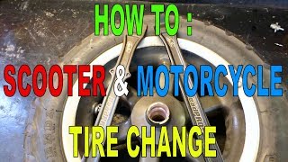 How To Change Scooter amp Motorcycle Tires [upl. by Hollie924]