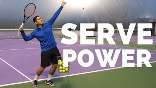 How To Generate Effortless Power On The Tennis Serve [upl. by Naie269]