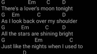 Lovers Moon Lyrics and Chords [upl. by Anirtap287]