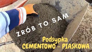 Jak zrobić podsypkę piaskowo  cementową ZRÓB TO SAM [upl. by Ibloc]