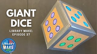 DIY Literacy Giant Dice LIBRARY MAKE [upl. by Nishom20]