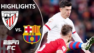 Athletic Club vs Barcelona  LALIGA Highlights  ESPN FC [upl. by Ahsiym]