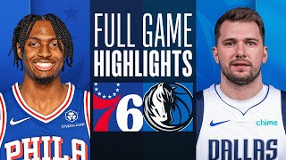 76ERS at MAVERICKS  FULL GAME HIGHLIGHTS  March 3 2024 [upl. by Nnaasil]