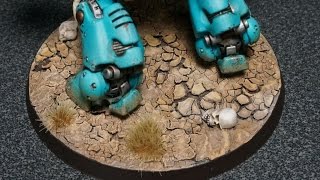 How to Make Cracked Earth Desert Bases for Miniatures [upl. by Notsag637]