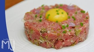 STEAK TARTAR  Receta tradicional [upl. by Aihsoj670]