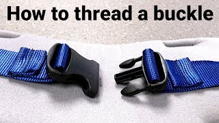 How to thread a buckle [upl. by Neenej781]