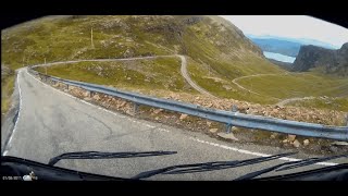 Applecross Pass in 75M Hymer Motorhome Dashcam of full crossing in real time with sound no music [upl. by Aerdnna]