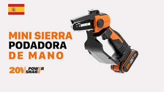 WORX WG324E MINI SIERRA PODADORA DE MANO ES [upl. by Pippy]